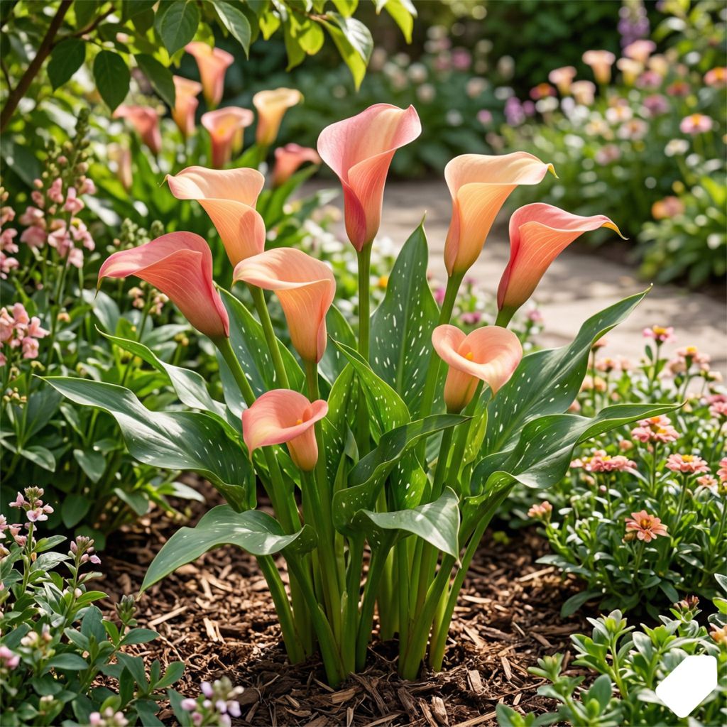 Arum rose saumon