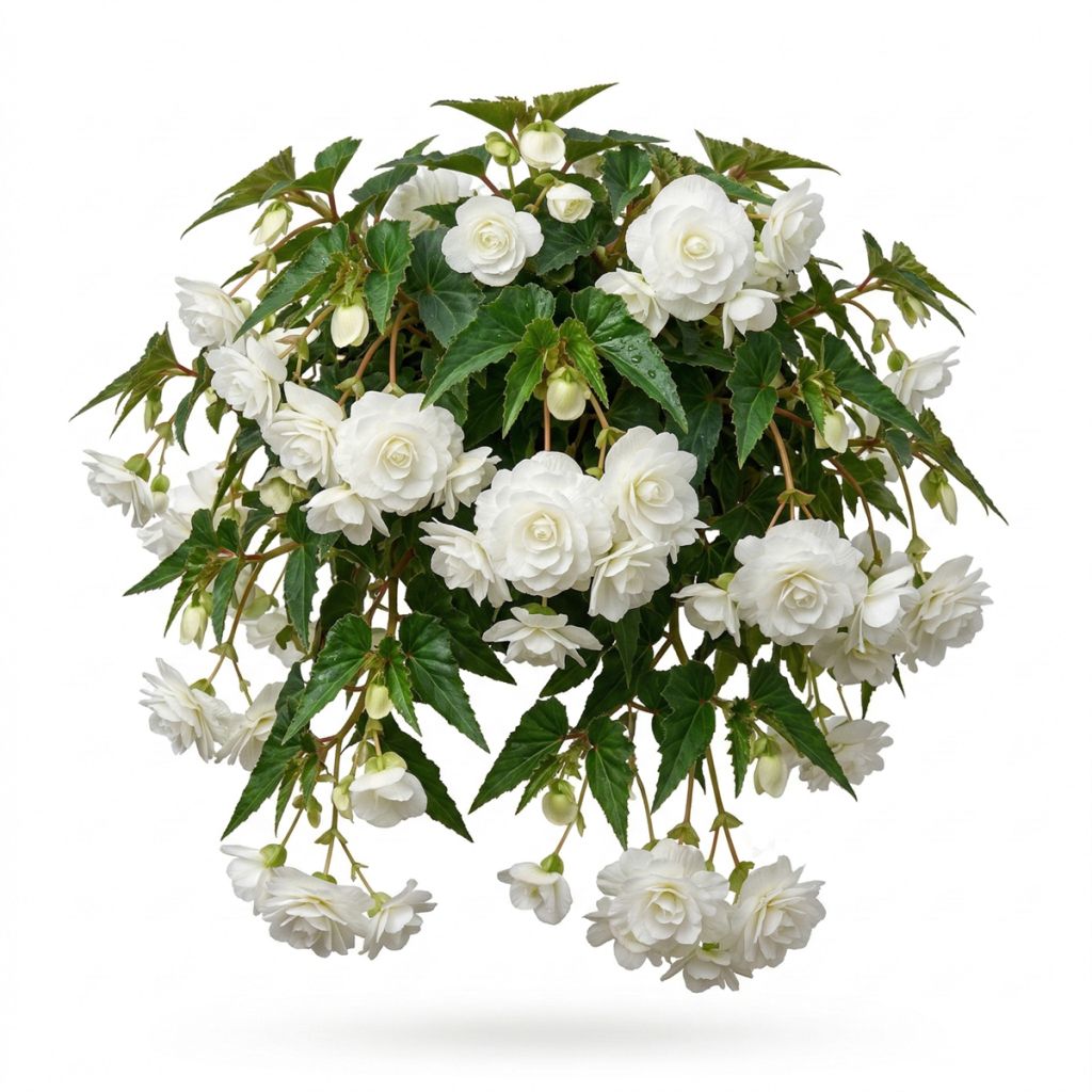 Bégonia retombant blanc