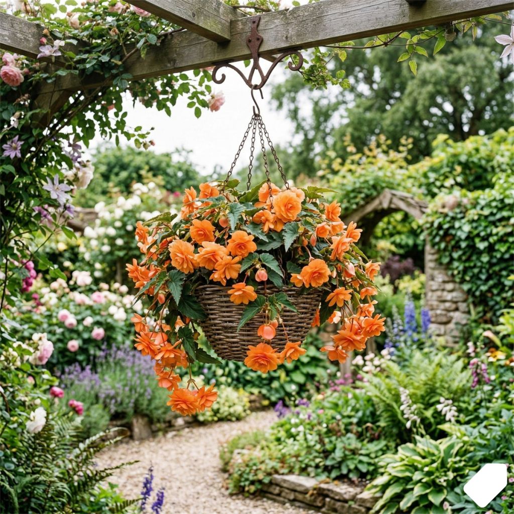 Bégonia retombant orange