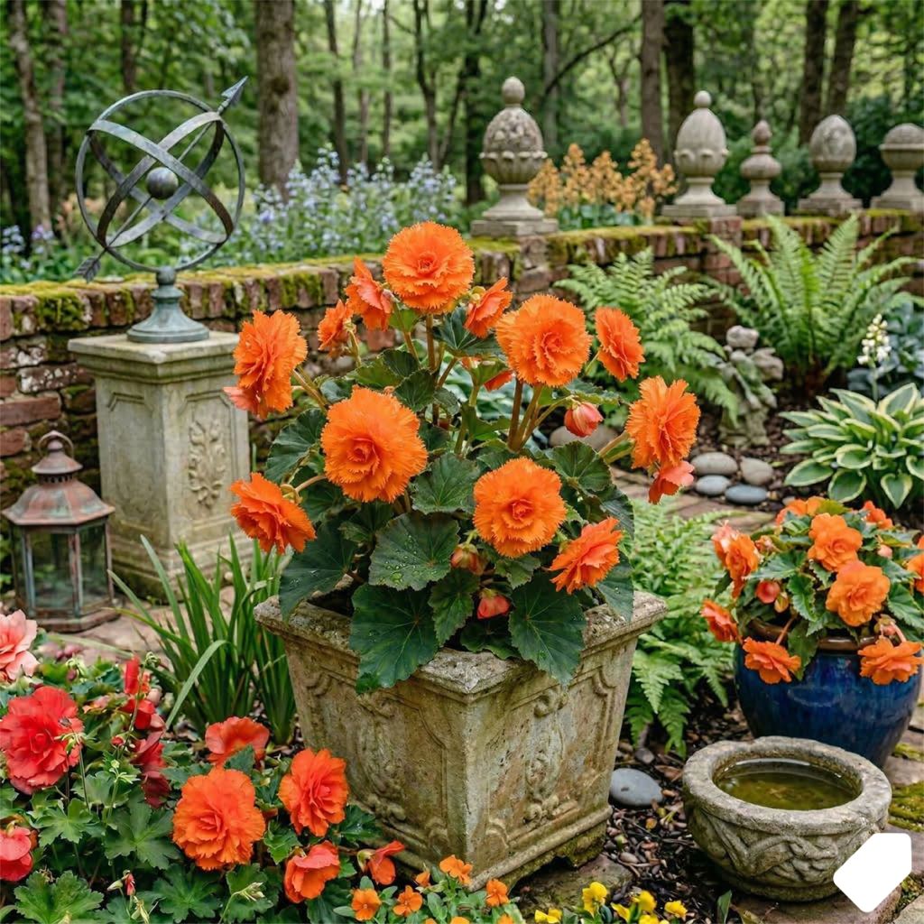 Begonia frisé orange