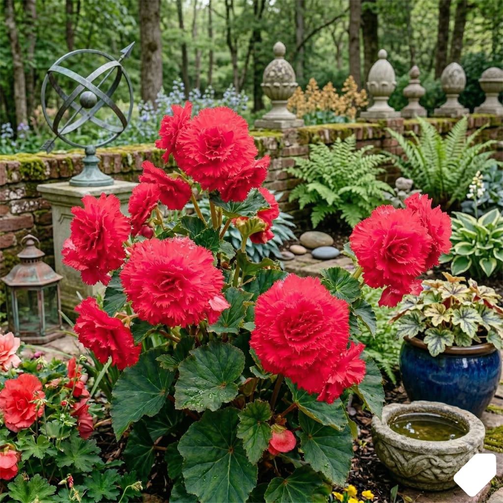 Begonia frisé rose