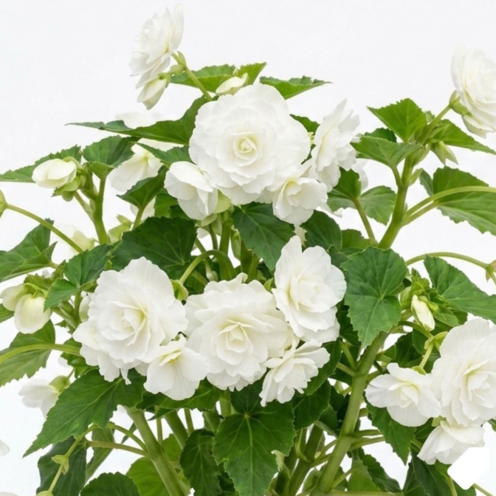 Begonia à grandes fleurs blanc
