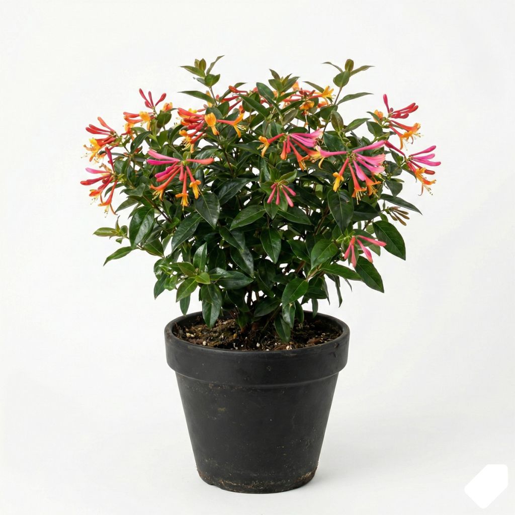 Chèvrefeuille hybride à fleurs roses pâles et crème