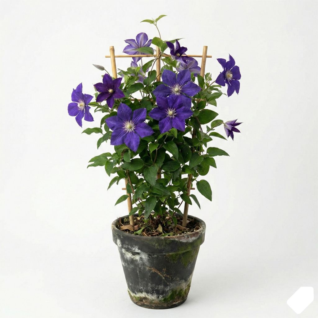 Clématite d’été bleu violet