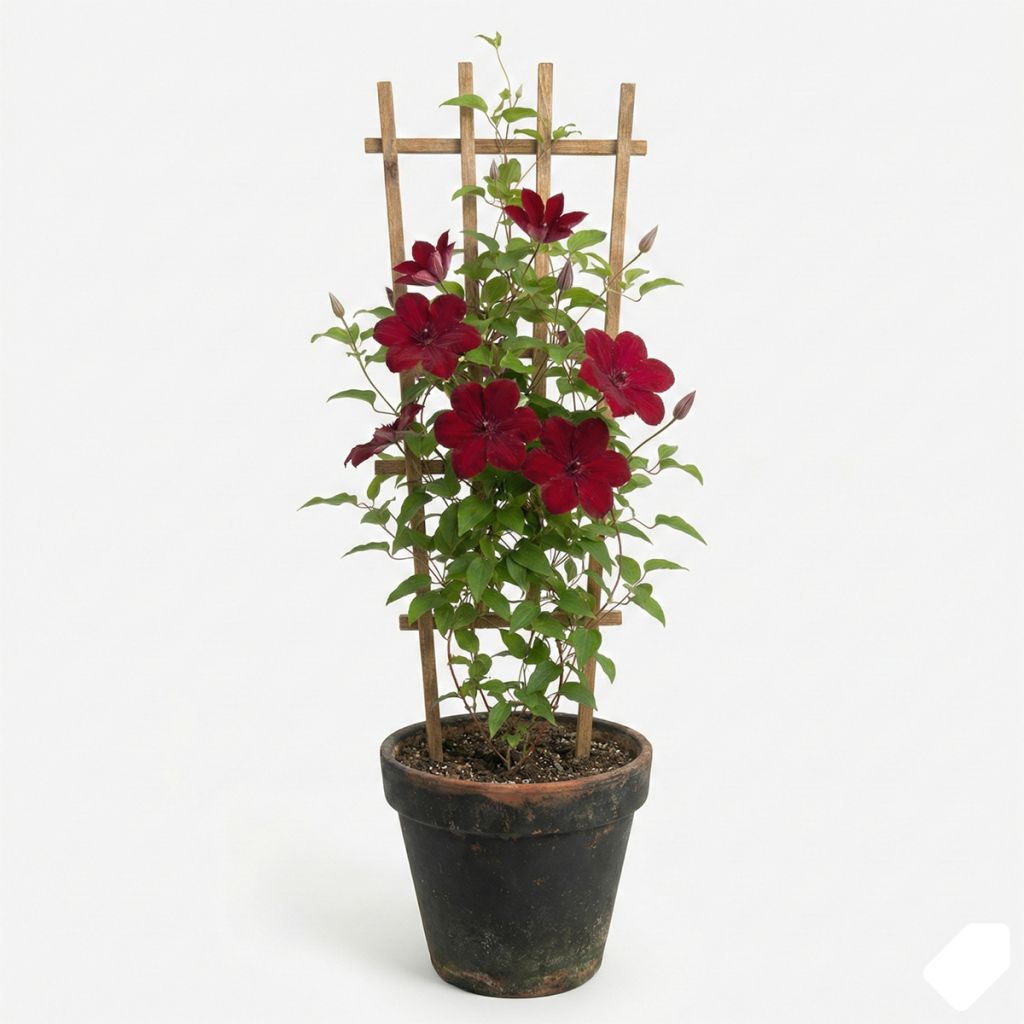 Clématite d’été rouge