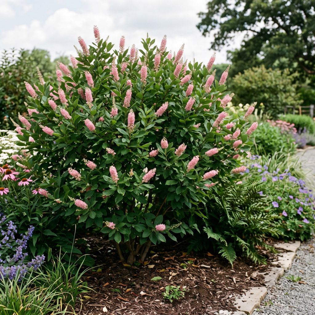 Clethra à feuilles d'aulne rose