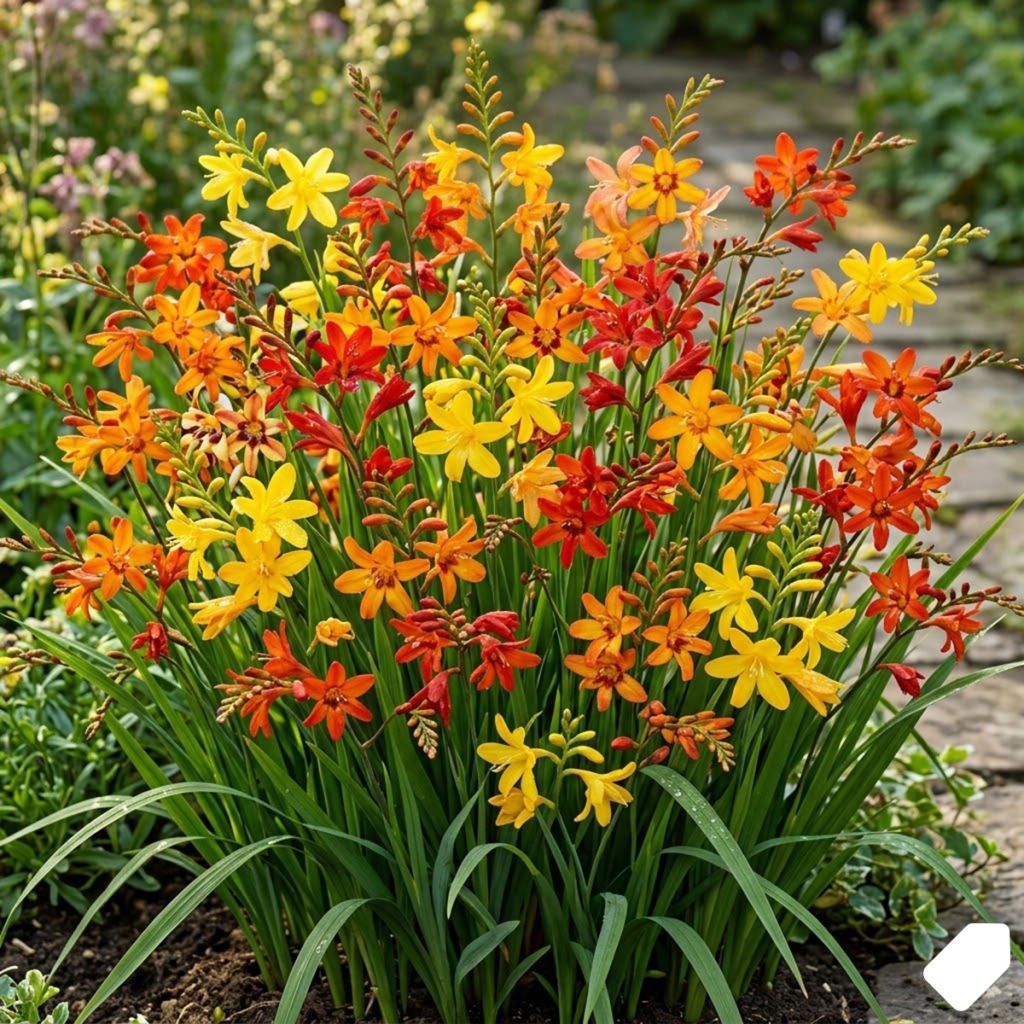 Crocosmia en mélange à grandes fleurs