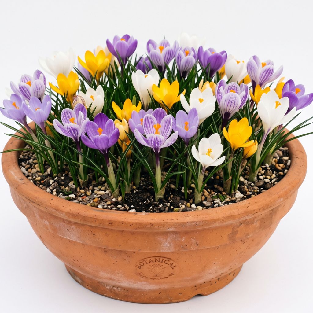 Crocus botanique, mélange de bulbes