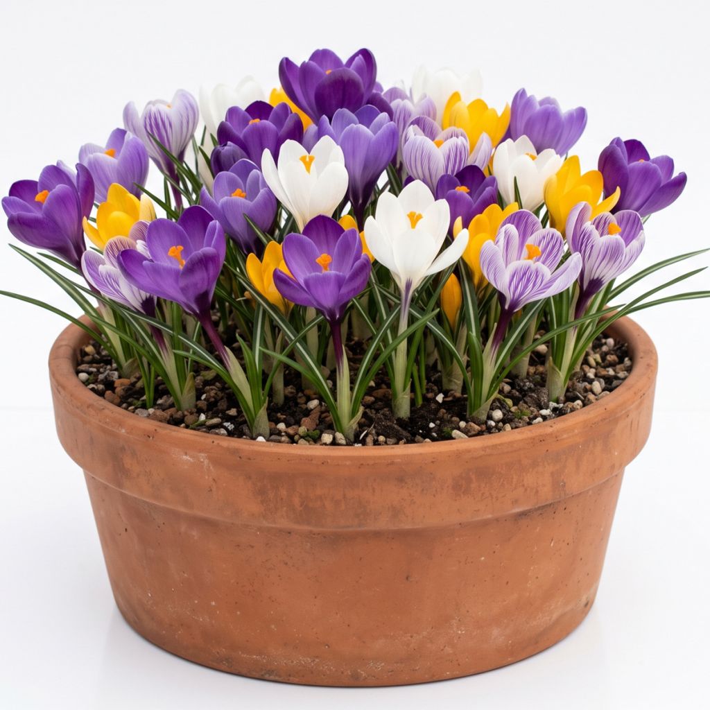 Crocus à grandes fleurs en mélange