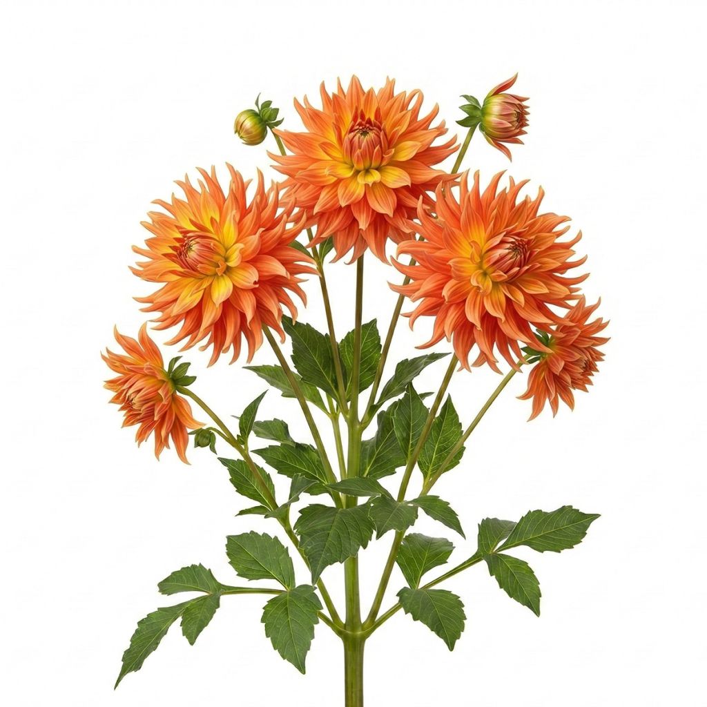 Dahlia géant orange