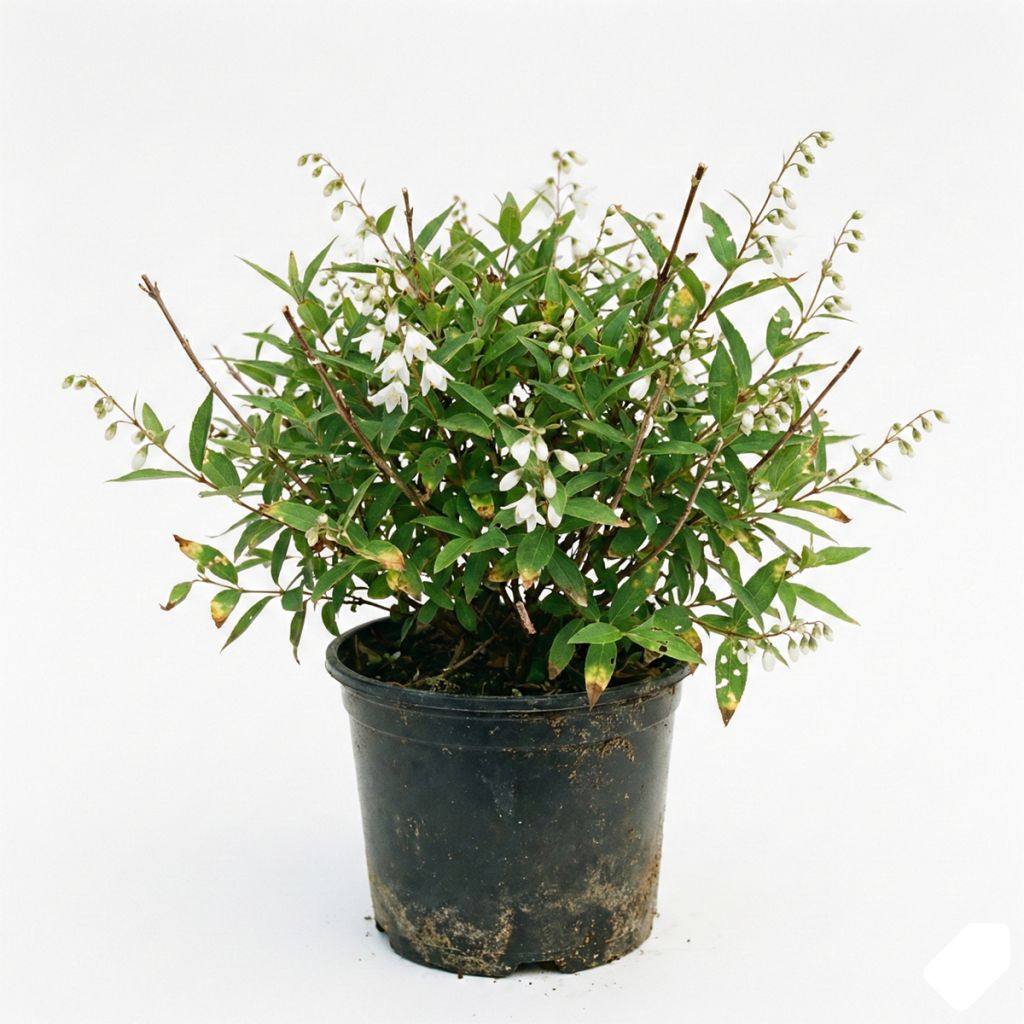 Deutzia blanc compact