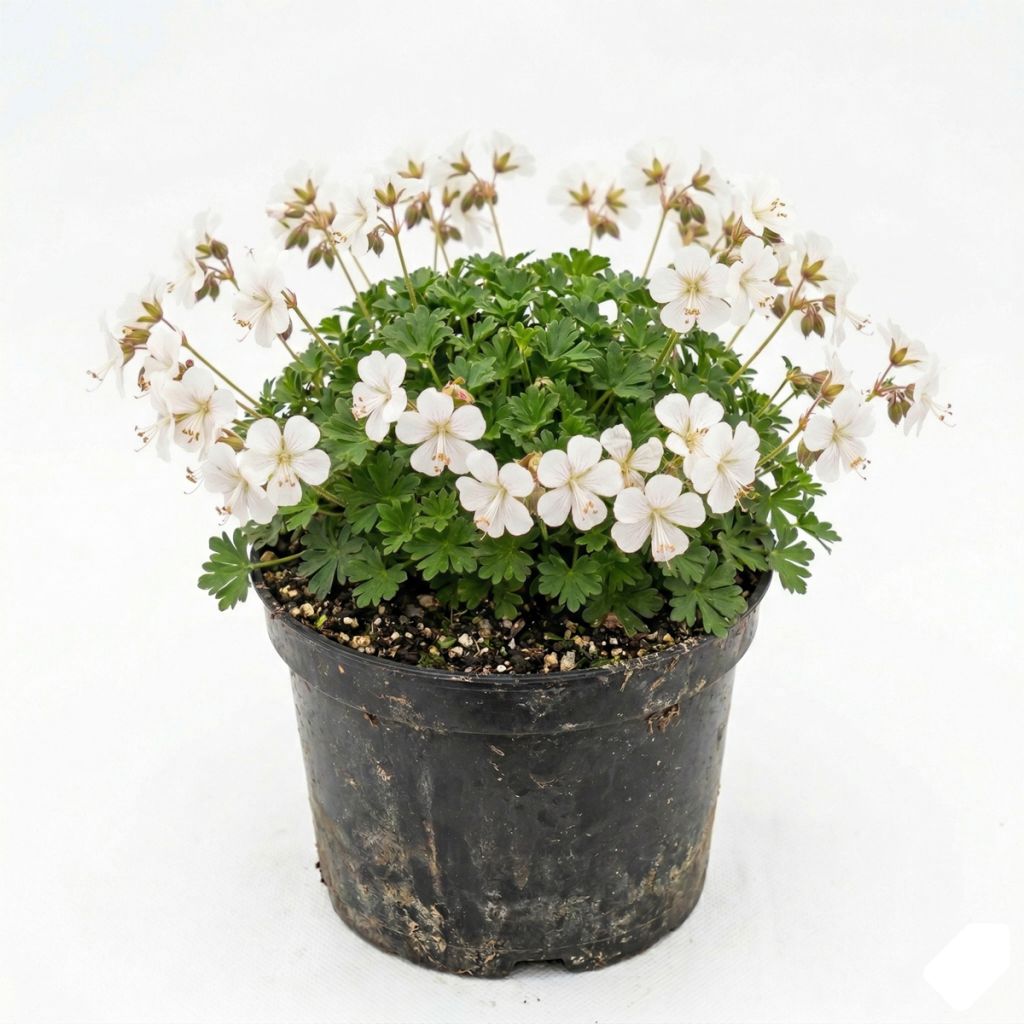 Géranium vivace blanc