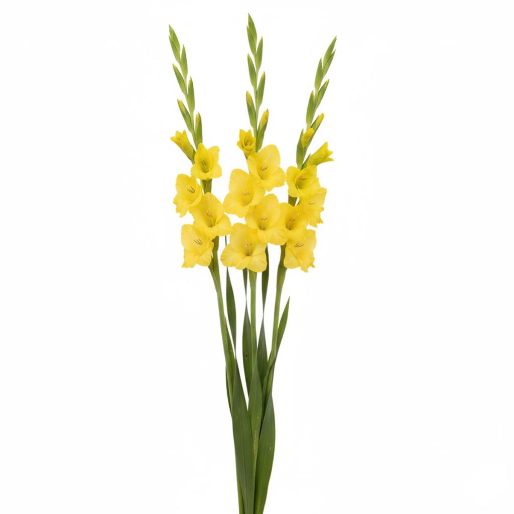 Glaïeul à grandes fleurs jaune