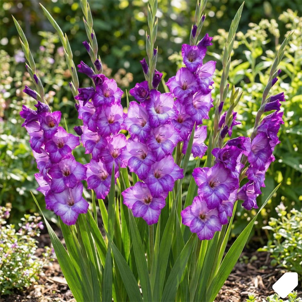 Glaïeul à grandes fleurs violet