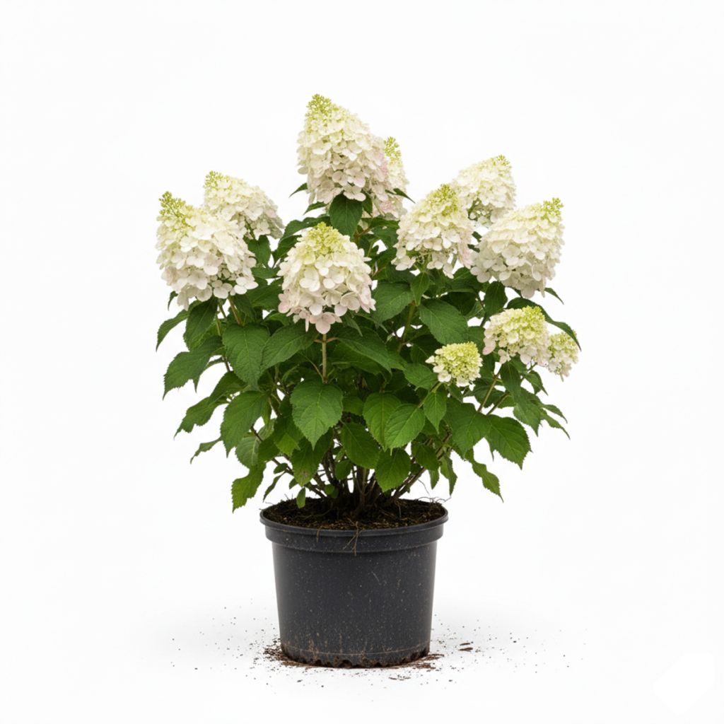 Hortensia paniculé blanc à grosses fleurs