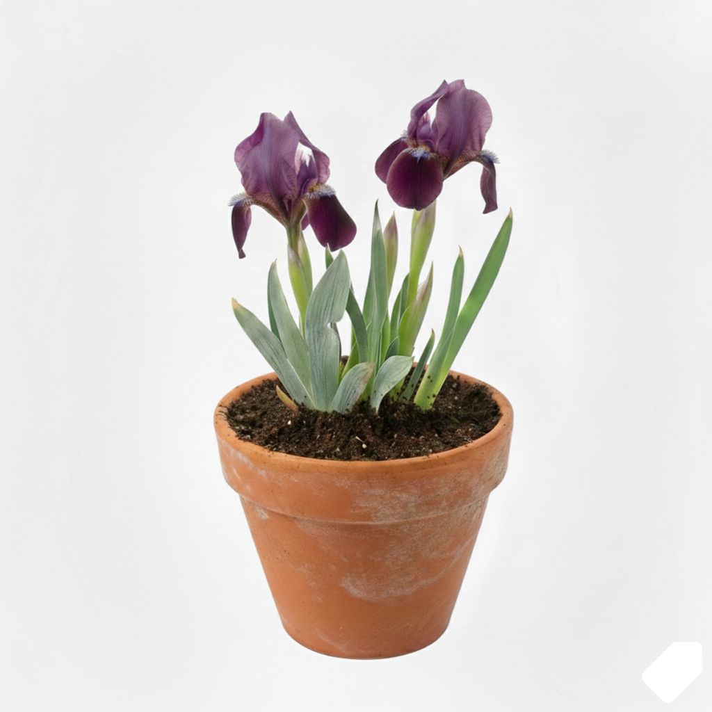 Iris nain violet foncé