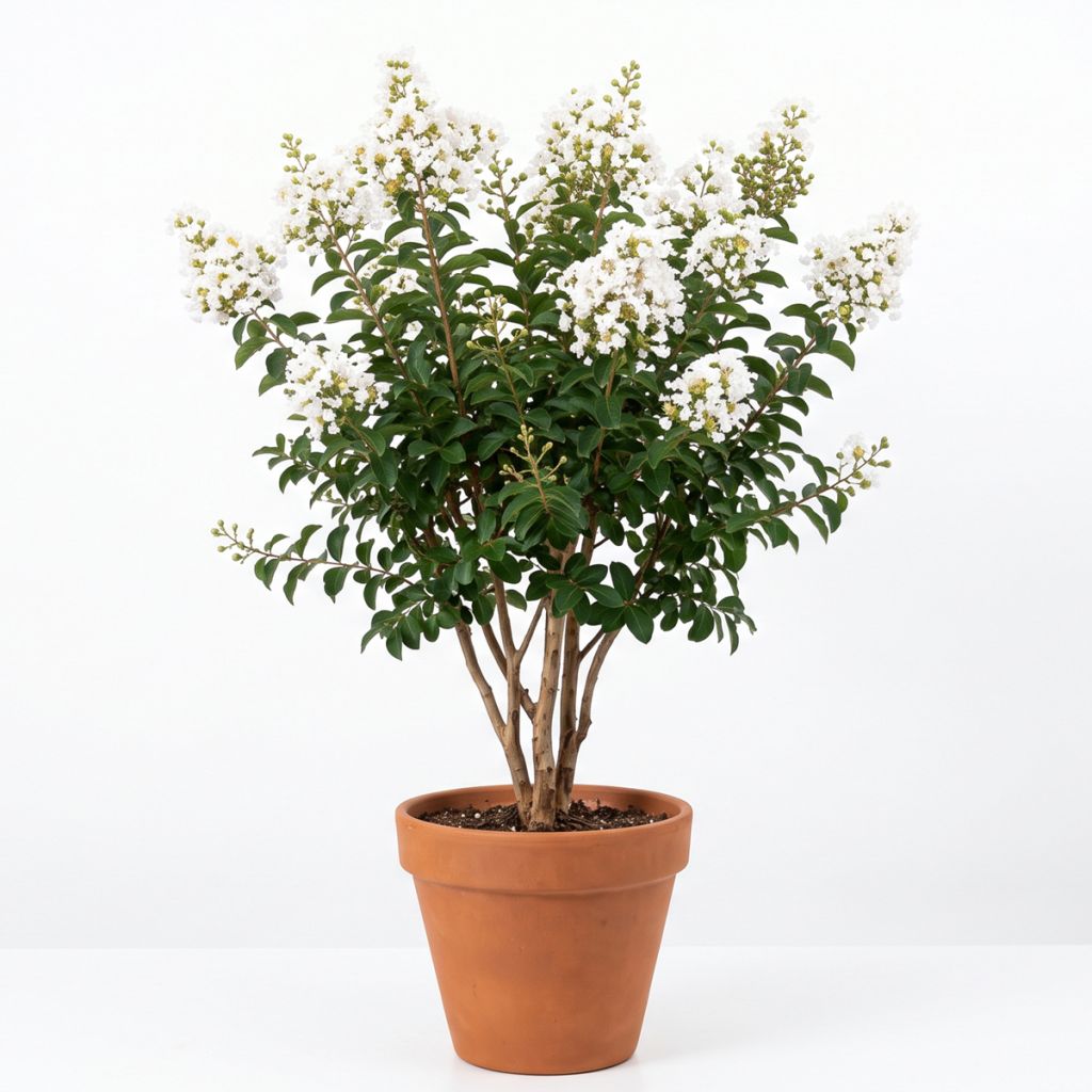 Lilas des Indes blanc