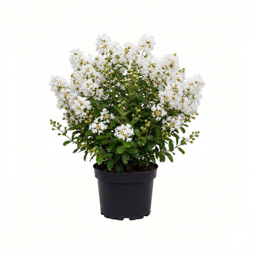 Lilas des Indes nain blanc