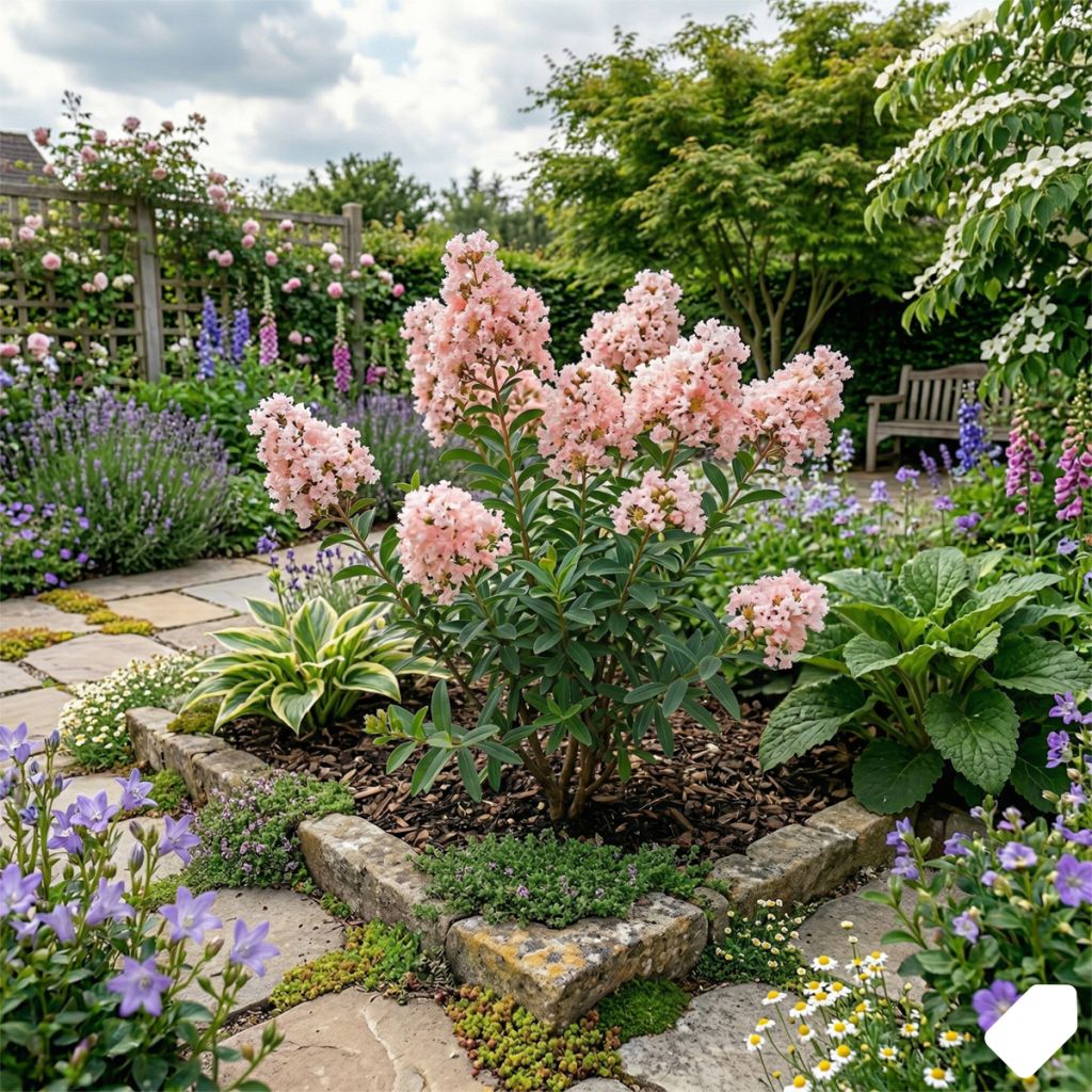 Lilas des Indes rose pâle