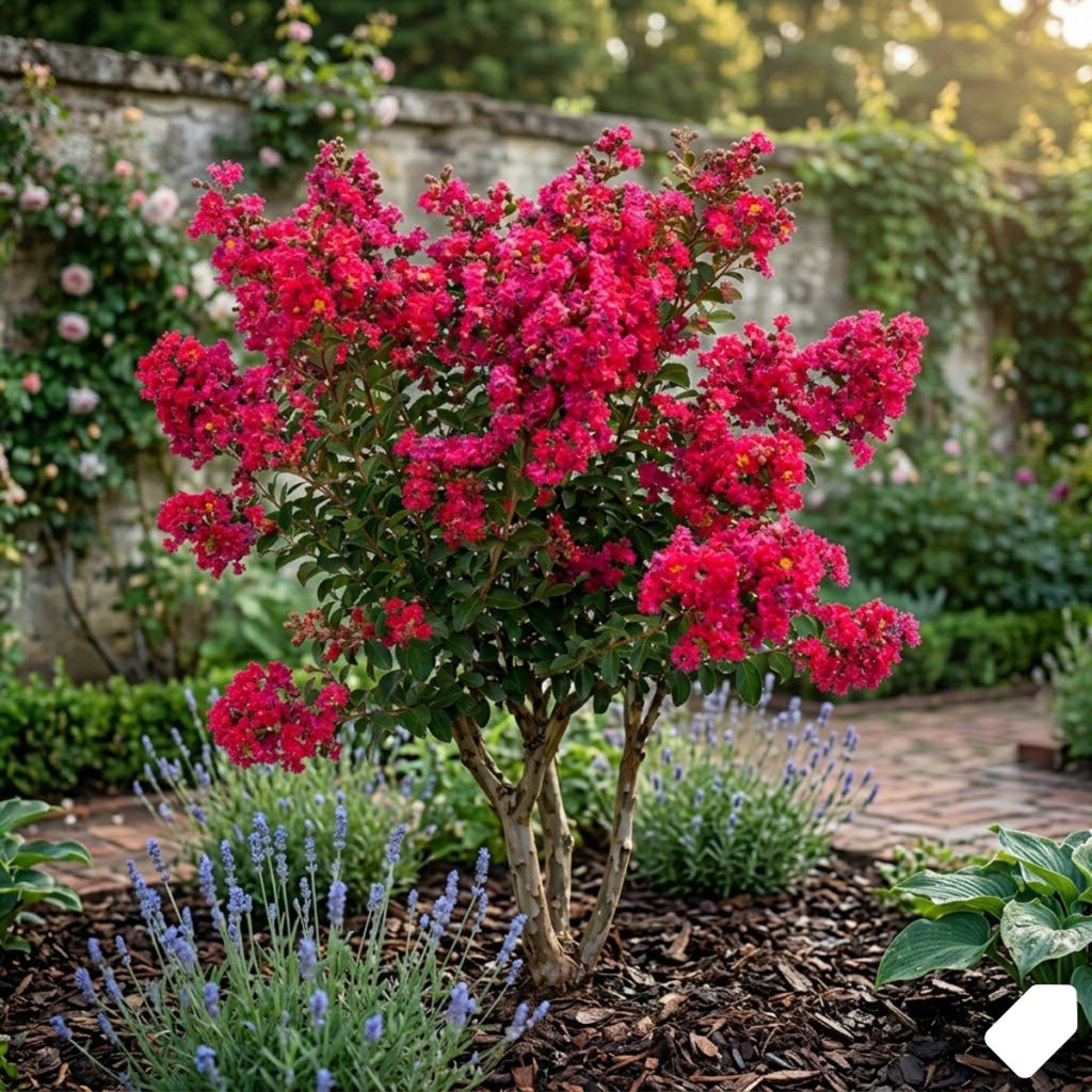 Lilas des Indes rouge