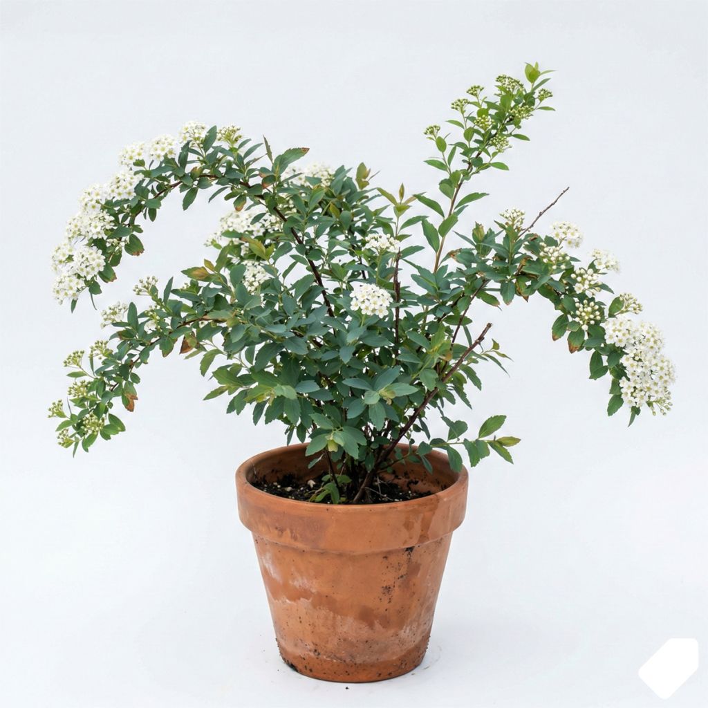 Spirée japonaise blanche