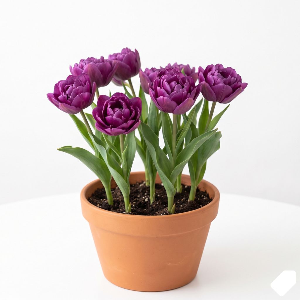 Tulipe double bleue