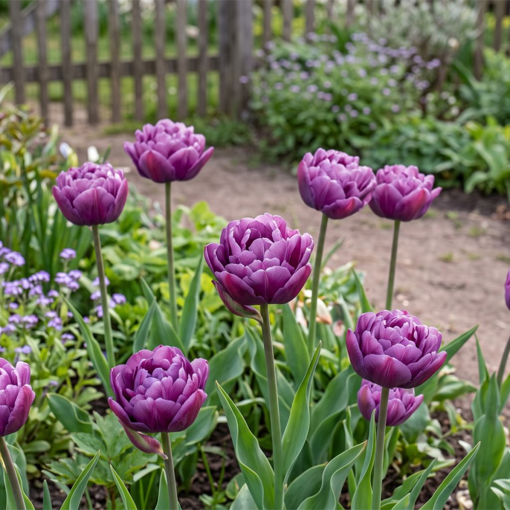 Tulipe double bleue