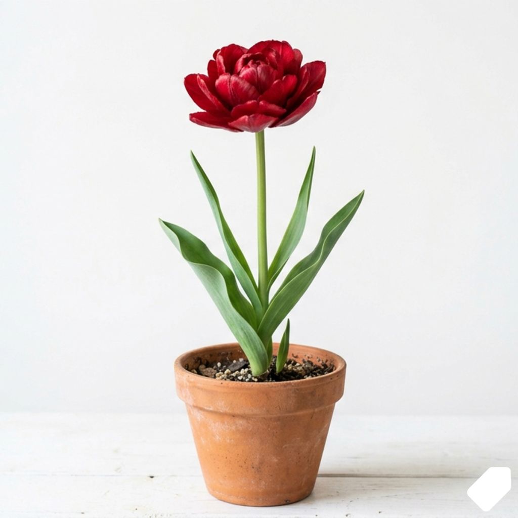 Tulipe double rouge